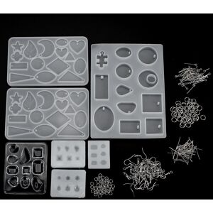 GreenZech 198pcs Silicone Mold Making Jewelry Pendant DIY Resin Casting Craft Tool Kit GreenZech 198pcs Silicone Mold Making Jewelry Pendant DIY Resin Casting Craft Tool Kit