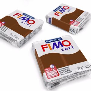 Staedtler FIMO Soft Polymer Oven Modelling Clay - 57g - Set of 3 - Chocolate Staedtler FIMO Soft Polymer Oven Modelling Clay - 57g - Set of 3 - Chocolate