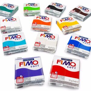 Staedtler FIMO Soft Polymer Modelling Clay Starter Set of 12 x 57g Clays - Starter Colours Staedtler FIMO Soft Polymer Modelling Clay Starter Set of 12 x 57g Clays - Starter Colours