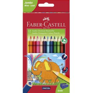 Faber Castell 116501 Triangular Jumbo Coloured Pencil (Pack of 12) Faber Castell 116501 Triangular Jumbo Coloured Pencil (Pack of 12)