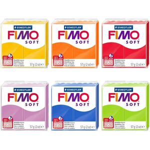 Staedtler FIMO Soft Polymer Oven Modelling Clay - 57g - Set of 6 Colours - Spring Tones Staedtler FIMO Soft Polymer Oven Modelling Clay - 57g - Set of 6 Colours - Spring Tones
