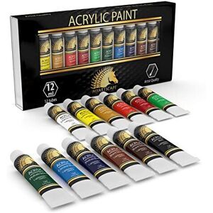 Myartscape Acrylic Paint Set - 12 x 12ml Tubes - Lightfast - Heavy Body - Great Tinting Str Myartscape Acrylic Paint Set - 12 x 12ml Tubes - Lightfast - Heavy Body - Great Tinting Str