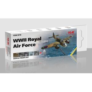 ICM Models ICM 3018 WWII Royal Air Force Acrylic Paint Set 6x12ml ICM Models ICM 3018 WWII Royal Air Force Acrylic Paint Set 6x12ml