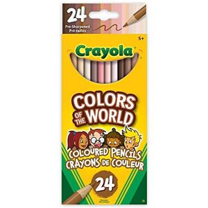 CRAYOLA Colours of the World Colouring Pencils - Assorted Colours (Pack of 24) CRAYOLA Colours of the World Colouring Pencils - Assorted Colours (Pack of 24)
