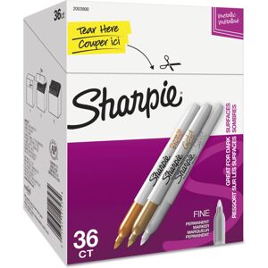 Sharpie Metallic Fine Point Permanent Marker Value Pack, Fine Bullet Tip, Assorted Color Sharpie Metallic Fine Point Permanent Marker Value Pack, Fine Bullet Tip, Assorted Color