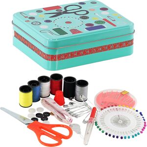 GEEZY Metal Sewing Box Kit Set Sewing Case Accessories Scissors Thimble Needles GEEZY Metal Sewing Box Kit Set Sewing Case Accessories Scissors Thimble Needles