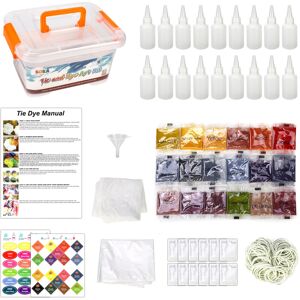 SOKA Tie Dye Party Kit: 18 Permanent, Non-Toxic Vibrant Colours for Fabrics - Co SOKA Tie Dye Party Kit: 18 Permanent, Non-Toxic Vibrant Colours for Fabrics - Co