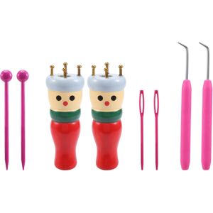 Tlily French Knitter Tool 2 Pack, Wooden Knitting Set Spool Knitting Doll Knitting Loo Tlily French Knitter Tool 2 Pack, Wooden Knitting Set Spool Knitting Doll Knitting Loo