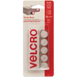 VELCRO(R) Brand Sticky Back Coins .625" 15/Pkg-White -90070 VELCRO(R) Brand Sticky Back Coins .625" 15/Pkg-White -90070