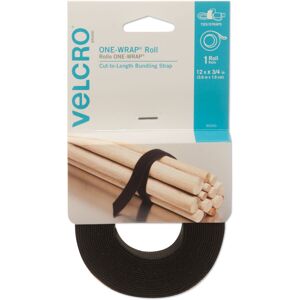 VELCRO(R) Brand ONE-WRAP(R) Roll .75"X12'-Black -90340 VELCRO(R) Brand ONE-WRAP(R) Roll .75"X12'-Black -90340