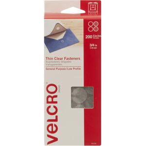 VELCRO(R) Brand Sticky Back Coins .75" 200/Pkg-Clear 95194 VELCRO(R) Brand Sticky Back Coins .75" 200/Pkg-Clear 95194