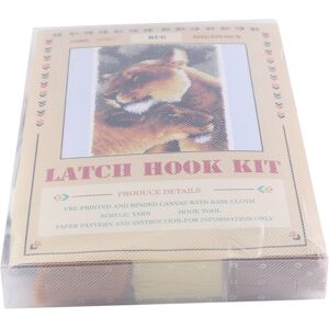 Tlily Latch Hook Rug Kit for Beginners - All-Inclusive DIY Lion Pattern (2 Lions) on C Tlily Latch Hook Rug Kit for Beginners - All-Inclusive DIY Lion Pattern (2 Lions) on C