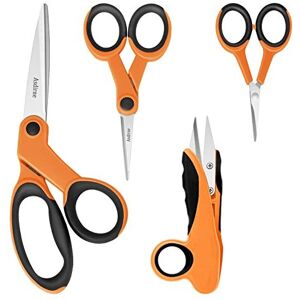 Asdirne Fabric Scissors, Scissors Set with Sharp Stainless Steel Blade and Soft Handles, Asdirne Fabric Scissors, Scissors Set with Sharp Stainless Steel Blade and Soft Handles,