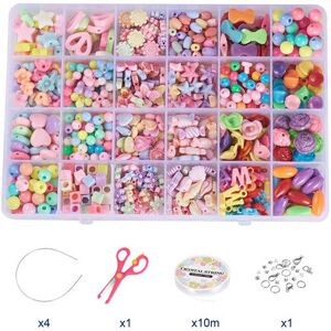 Unbranded Diy Acrylic Beads Kits for Jewelry Making Craft Beads for Kids Girls Diy bracele Unbranded Diy Acrylic Beads Kits for Jewelry Making Craft Beads for Kids Girls Diy bracele