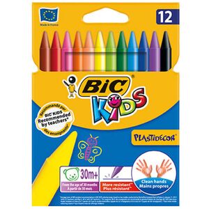 Bic Kids Plastidecor - Crayon - Pack of 12 Bic Kids Plastidecor - Crayon - Pack of 12