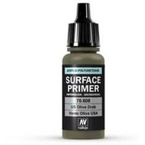 Vallejo Val70608 - Av Polyurethane 17ml - Primer Us Olive Drab Vallejo Val70608 - Av Polyurethane 17ml - Primer Us Olive Drab