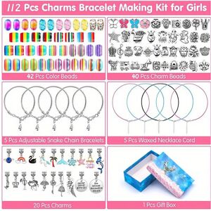 Unbranded Charm Bracelet Making Kit Jewelry Making Kit Including Jewelry Beads Snake Chain Unbranded Charm Bracelet Making Kit Jewelry Making Kit Including Jewelry Beads Snake Chain
