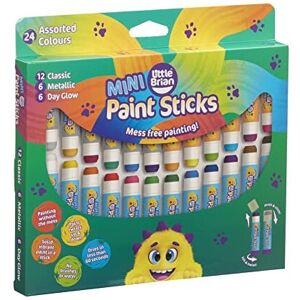 Little Brian MINI Paint Sticks, Classic Colours, 24 Assorted Little Brian MINI Paint Sticks, Classic Colours, 24 Assorted