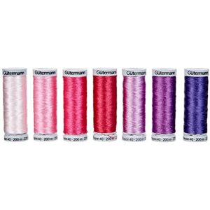 Gutermann Thread Set - Machine Embroidery Rayon - 200m - 7 Spools Gutermann Thread Set - Machine Embroidery Rayon - 200m - 7 Spools