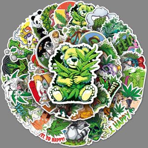 Mascot 50 pieces of "Creative Trend Green Style" graffiti vinyl waterproof stickers for Mascot 50 pieces of "Creative Trend Green Style" graffiti vinyl waterproof stickers for