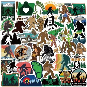 Mascot Sasquatch Forest Stickers,50PCS Waterproof Vinyl Believe Stickers for Water Bott Mascot Sasquatch Forest Stickers,50PCS Waterproof Vinyl Believe Stickers for Water Bott