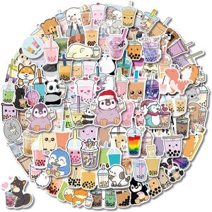 Mascot 100PCS Kawaii Bubble Tea Stickers,Drink Stickers, Vinyl Cute Tea Stickers Gifts, Mascot 100PCS Kawaii Bubble Tea Stickers,Drink Stickers, Vinyl Cute Tea Stickers Gifts,