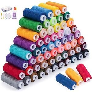 ilauke Sewing Thread Set 60 Color 228m Each Spool Polyester Thread Kit with 10 Sewing N ilauke Sewing Thread Set 60 Color 228m Each Spool Polyester Thread Kit with 10 Sewing N