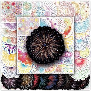 Tianfu Fireworks Stickers - 50 Pcs Cartoon Waterproof Decals DIY for Party Supplies PVC Tianfu Fireworks Stickers - 50 Pcs Cartoon Waterproof Decals DIY for Party Supplies PVC