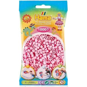 Hama 1,000 Beads in Bag, One Size - Pastel Rose Hama 1,000 Beads in Bag, One Size - Pastel Rose