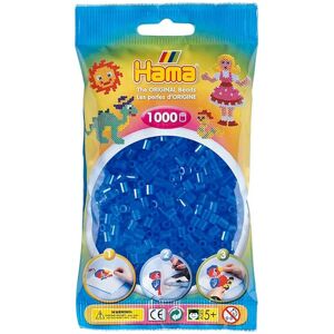 Hama Beads 1,000 Bead Refill And Plastic Bag - Translucent Blue Hama Beads 1,000 Bead Refill And Plastic Bag - Translucent Blue