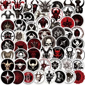 Mascot 50Pcs Evil Spirit Stickers ,Waterproof Ghost Stickers for Laptop Skateboard Hydr Mascot 50Pcs Evil Spirit Stickers ,Waterproof Ghost Stickers for Laptop Skateboard Hydr