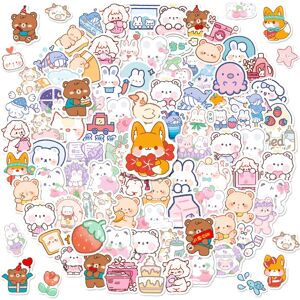 Mascot 100Pcs Cute Stickers, Aesthetic Vinyl Waterproof Stickers for Laptop,Bumper,Skat Mascot 100Pcs Cute Stickers, Aesthetic Vinyl Waterproof Stickers for Laptop,Bumper,Skat