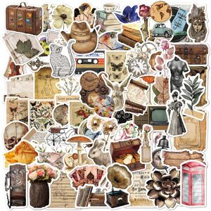 Mascot 100Pcs Vintage Aesthetic Stickers, Cottagecore Stickers, Retro Stickers for Jour Mascot 100Pcs Vintage Aesthetic Stickers, Cottagecore Stickers, Retro Stickers for Jour