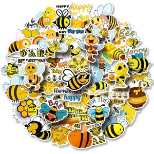 Mascot Bee Bottle Stickers Cute Honey Bumble Bee Sticker for Kid Teens Party Vinyl Wate Mascot Bee Bottle Stickers Cute Honey Bumble Bee Sticker for Kid Teens Party Vinyl Wate