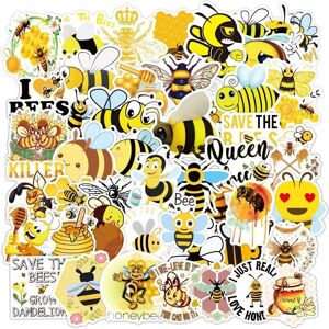 Mascot 50pcs cartoon bee stickers waterproof vinyl cute funny stickers notebook phablet Mascot 50pcs cartoon bee stickers waterproof vinyl cute funny stickers notebook phablet