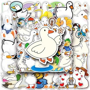 Mascot 50pcs cute cartoon duck stickers waterproof vinyl cute funny stickers suitable f Mascot 50pcs cute cartoon duck stickers waterproof vinyl cute funny stickers suitable f