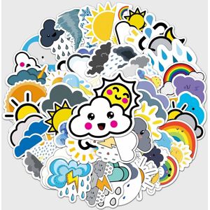 Mascot Adorable Cartoon Weather Stickers for Water Bottle,Waterproof Vinyl 50pcs Sticke Mascot Adorable Cartoon Weather Stickers for Water Bottle,Waterproof Vinyl 50pcs Sticke