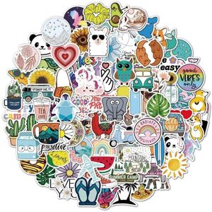 Mascot 100pcs Water Bottle Laptop Stickers, Waterproof Vinyl Sticker Pack, Gift Skatebo Mascot 100pcs Water Bottle Laptop Stickers, Waterproof Vinyl Sticker Pack, Gift Skatebo