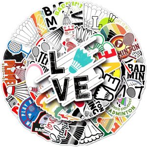 Mascot Badminton ball waterproof vinyl sticker 50 suitable for computer suitcase, mobil Mascot Badminton ball waterproof vinyl sticker 50 suitable for computer suitcase, mobil