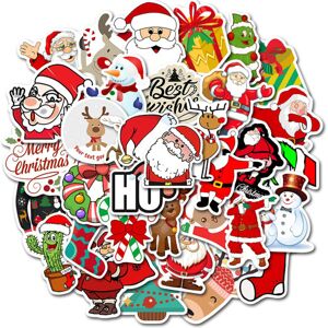 Mascot 50 PCS Christmas Stickers, Santa Claus Stickers Set Waterproof Vinyl Christmas H Mascot 50 PCS Christmas Stickers, Santa Claus Stickers Set Waterproof Vinyl Christmas H