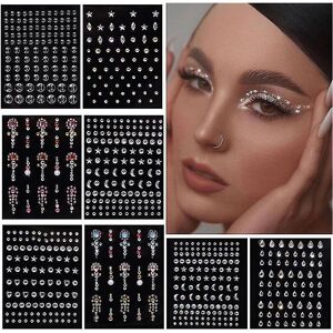 Unbranded 9 Sheets Eye Body Face Gems Jewels Rhinestone Stickers Self Adhesive Crystal Rai Unbranded 9 Sheets Eye Body Face Gems Jewels Rhinestone Stickers Self Adhesive Crystal Rai