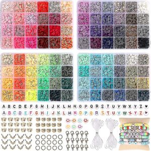 Unbranded 9600 Clay Beads For Jewelry Making Kit, 96 Colors Spaced Black Stone Beads Flat Unbranded 9600 Clay Beads For Jewelry Making Kit, 96 Colors Spaced Black Stone Beads Flat