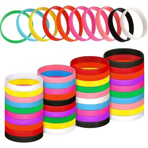 Unbranded 100 Pieces Blank Silicone Wristband Solid Color Rubber Bracelet Stretch Silicone Unbranded 100 Pieces Blank Silicone Wristband Solid Color Rubber Bracelet Stretch Silicone