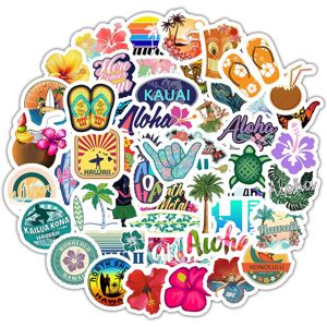 Tianfu 50 Hawaiian sticker tropical colorful turtle waterproof sticker kettle laptop lu Tianfu 50 Hawaiian sticker tropical colorful turtle waterproof sticker kettle laptop lu