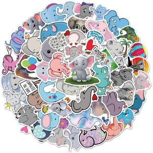 Tianfu Cute Elephant Stickers for Water Bottles Laptop HydroFlasks,50PCS Aesthetic Anim Tianfu Cute Elephant Stickers for Water Bottles Laptop HydroFlasks,50PCS Aesthetic Anim