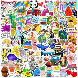 Tianfu Summer Stickers 100 Pcs Cute Aesthetic Stickers for Water Bottle,VSCO Stickers P Tianfu Summer Stickers 100 Pcs Cute Aesthetic Stickers for Water Bottle,VSCO Stickers P
