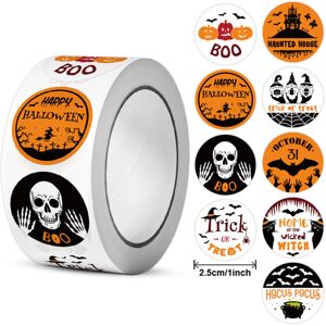 Tianfu Halloween stickers round sealing stickers, 500 self-adhesive labels, children's Tianfu Halloween stickers round sealing stickers, 500 self-adhesive labels, children's