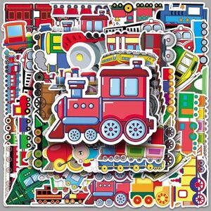 Tianfu 50pcs Cartoon Train Stickers Waterproof Vinyl Stickers Cute Funny Stickers for L Tianfu 50pcs Cartoon Train Stickers Waterproof Vinyl Stickers Cute Funny Stickers for L