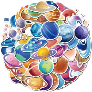 Tianfu 50Pcs 3D Planet Stickers Doodle PVC Waterproof Stickers Cute Funny Trendy Decals Tianfu 50Pcs 3D Planet Stickers Doodle PVC Waterproof Stickers Cute Funny Trendy Decals