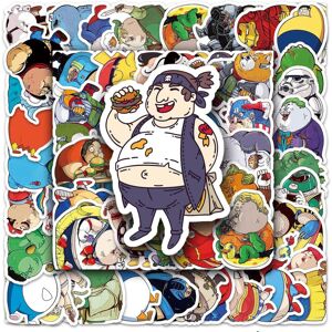 Tianfu 51pcs funny hero smashed glass graffiti waterproof stickers, cute trend stickers Tianfu 51pcs funny hero smashed glass graffiti waterproof stickers, cute trend stickers